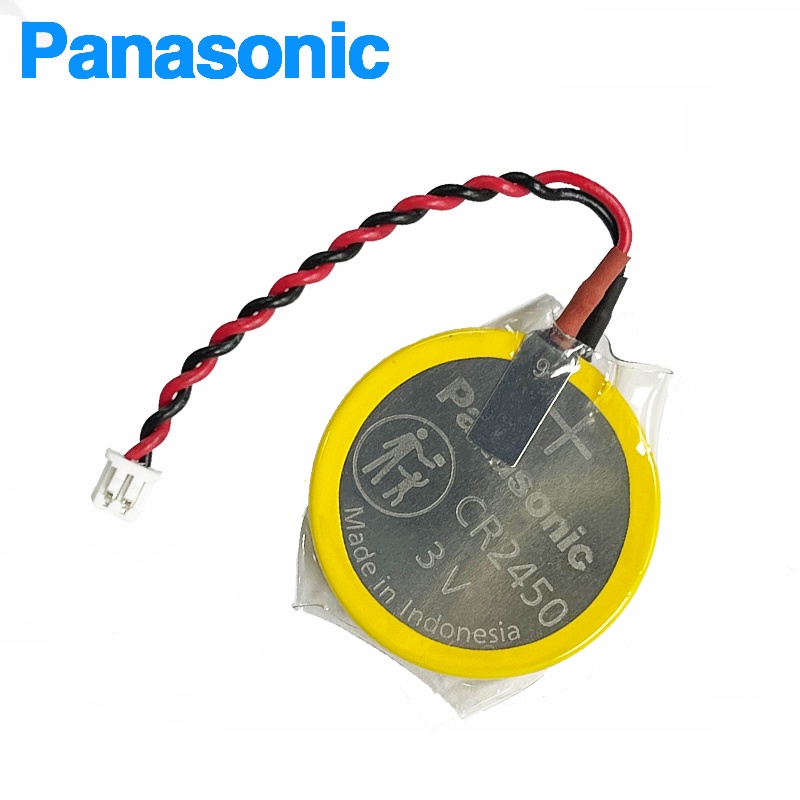 Panasonic-batería CR2450 Original con enchufe de pin de soldadura,  deshuesadores de cable CR2450, 3V, AFPX-BATT, serie PLC, 2 unids/lote -  AliExpress