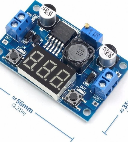 LM2596 DC-DC Step Down Converter Module with led display