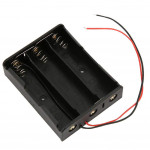 18650 Battery Holder 3 Slots 11.1V Black Battery Holder Case