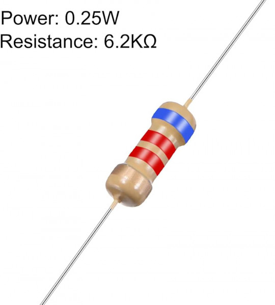 6.2K - 1/4W Carbon Flim Resistor
