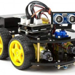 4 wd,Arduino UNO R3, Line Tracking Module,Ultrasonic Sensor, Bluetooth module,Remote kuongshun Smart Robot Car Kit Unassembled
