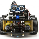 4 wd,Arduino UNO R3, Line Tracking Module,Ultrasonic Sensor, Bluetooth module,Remote kuongshun Smart Robot Car Kit Unassembled