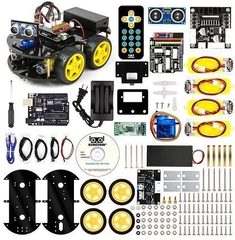 4 wd,Arduino UNO R3, Line Tracking Module,Ultrasonic Sensor, Bluetooth ...