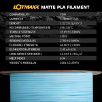 LOTMAXX Matte PLA Filament (Matte Light Blue)