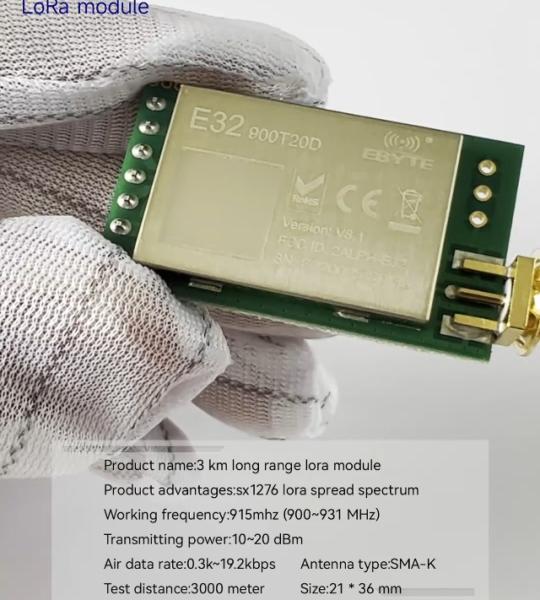 EBYTE E32-900T20D-V8.X SX1276 LoRa Module 868MHz 915M 100mW Long Range IoT uhf Wireless Transceiver Transmitter SMA Antenna