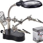 Helping Hands Magnifier Soldering Stand with LED Light