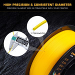 LOTMAXX PLA Ultra Yellow Filament 1.75mm, 1kg Spool