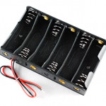 6AA Batteries Storage Box Holder