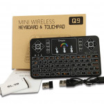 Mini Wireless Keyboard,Q9 Mini Keyboard with Touchpad For Raspberry Pi 4, Android TV