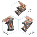 Keyestudio 3 set of Dupont line jumper wire Dupont cable 20cm M-F &M-M & F-F for Arduino Projects