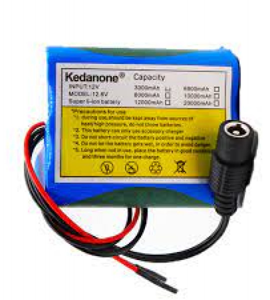 12V 6800mah Lithium 6.8Ah Rechargeable 12v Battery Pack with BMS + 12.6V Charger