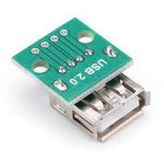 USB Female Head to Dip, 2.54mm Direct 4P Adapter Board, USB to 2.54mm Pin