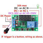 DC 5V 5A YYC-2S Adjustable LED Delay Relay Module Delay Timer Control Switch Board