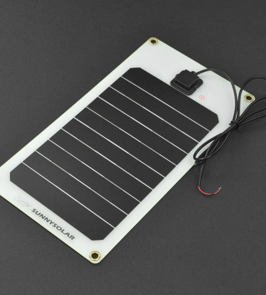 Semi Flexible Monocrystalline Solar Panel (6V 1A) with DFRobot Solar Power Manager