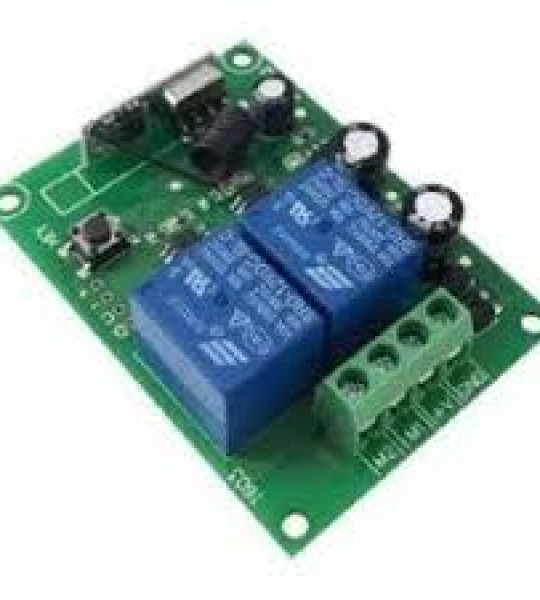 DC12V 2-way wireless remote control switch 433mhz with 2 remote controls