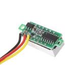 Three wire 0.28 inch dc 0v to 100v digital voltmeter