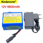 12V 6800mah Lithium 6.8Ah Rechargeable 12v Battery Pack with BMS + 12.6V Charger