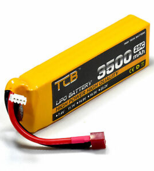 tcp 11.1v 3500mah 25c battery xt60 female