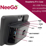 NeeGo Raspberry Pi 4 Screen Case for Touchscreen 7-inch