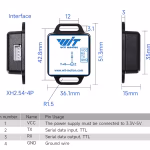 WITMOTION WT901C-TTL 9-Axis Vibration Inclinometer Accelerometer