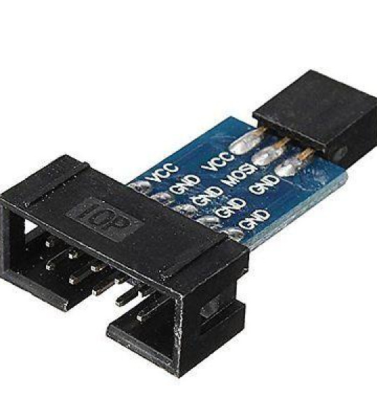 10Pin to Standard 6 Pin Adapter Board For ATMEL AVRISP USBASP STK500