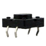 4 Pin Push Button - Black (12x12x1mm)