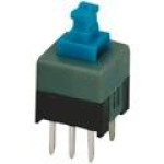6 Pin ON OFF Switch - Blue (8x8mm)