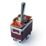 Toggle switch, 10A 250VAC, Screw terminal, ON-OFF-ON, 6 Pin - IC158 6 Feet On-Off-On Big Toggle Switch