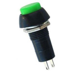 ON-OFF, Latching, Green head - IC185 PLASTIC SWITCH - Green