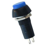 ON-OFF, Latching, Blue head - IC186 PLASTIC BUTTON WITH SPRING - Blue