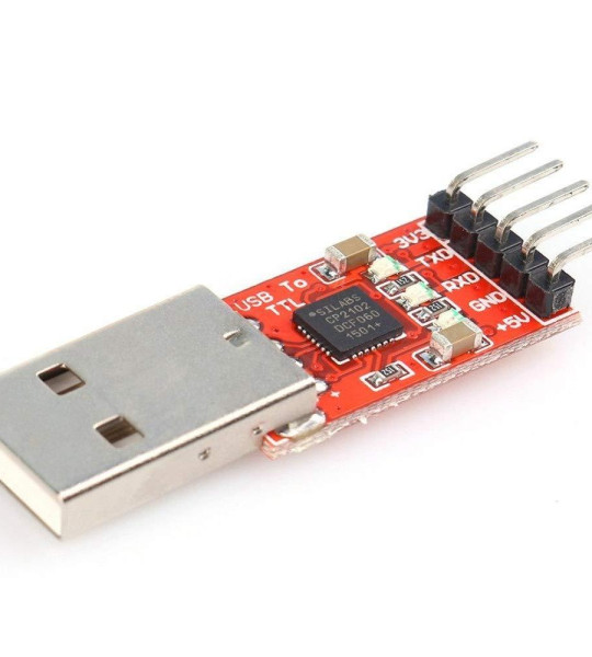 USB to TTL UART Serial Converter CP2102 STC (red)