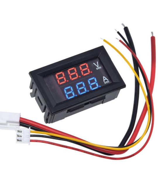 Digital Voltmeter Ammeter DC 100V 10A Panel Amp Volt Voltage Current Meter Tester Detector 0.56 Dual LED Display"