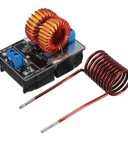 5V -12V ZVS INDUCTION HEATING POWER SUPPLY MODULE WITH COIL