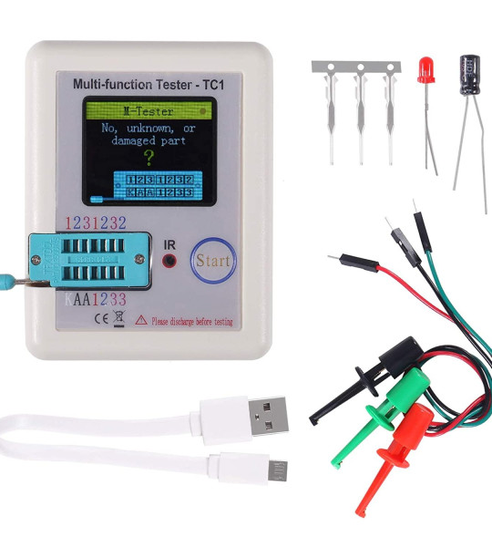 LCR TC1 Colorful Display Multifunctional TFT Backlight Transistor Tester For Diode Triode Capacitor Resistor