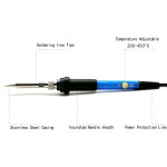 110V/220V 60 W soldering iron adjustable temperature