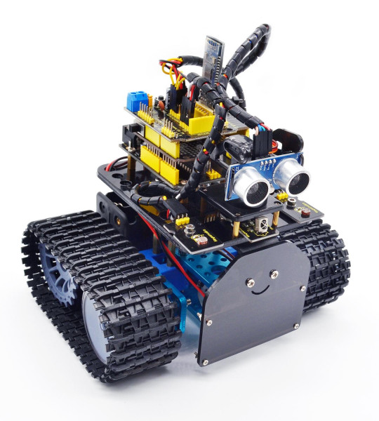 Keyestudio DIY Mini Tank V2.0 Smart BT Robot Car Kit stem robot kit for Arduino Uno