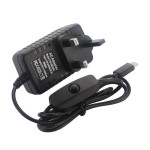 Power Supply 5V 3A Type-C Power Adapter USB-C UK Charger For Raspberry Pi 4