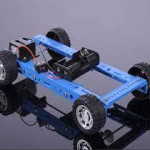 Blue Electric Four-Wheel Drive Car Model DIY Hobby 20 X 12 X 4 Cm - RS1904