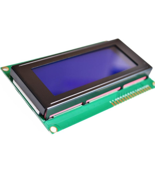 2004A 20x4 5V Character LCD Display Module SPLC780 Controller Blue Backlight ( black board module)